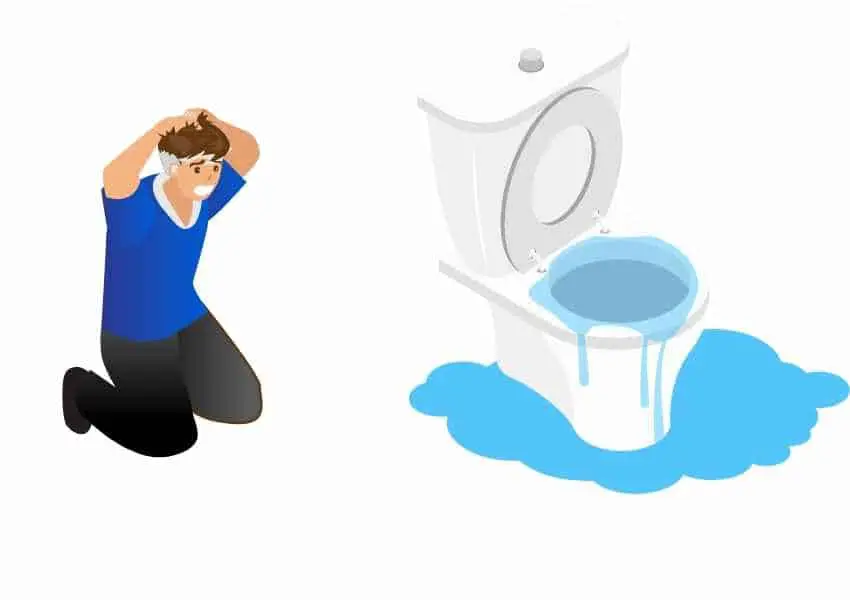 can a toilet overflow without being clogged