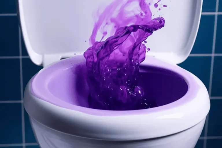 Why Is My Toilet Water Purple? Unraveling the Mystery